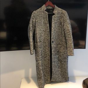 Zara long coat chevron coat